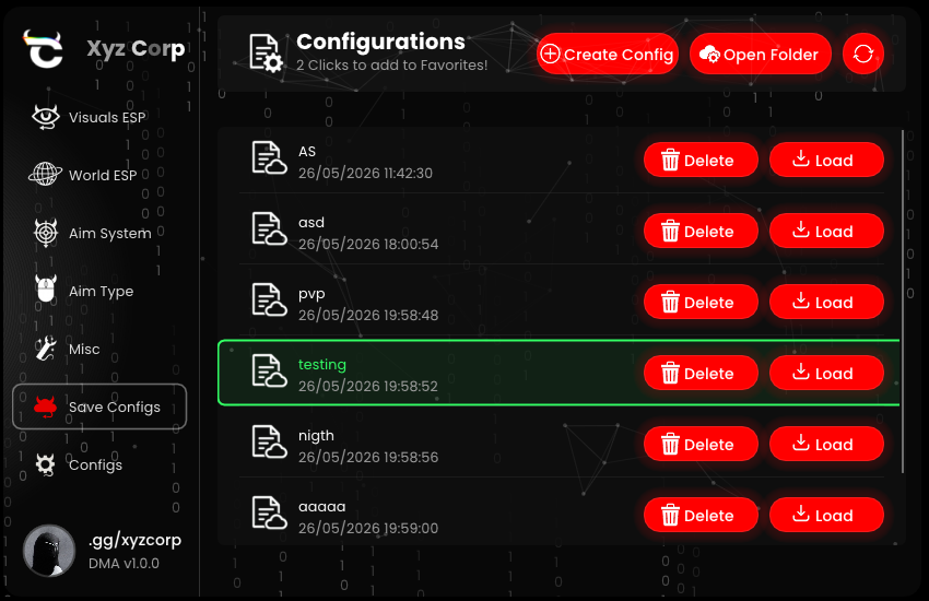 Save Configs